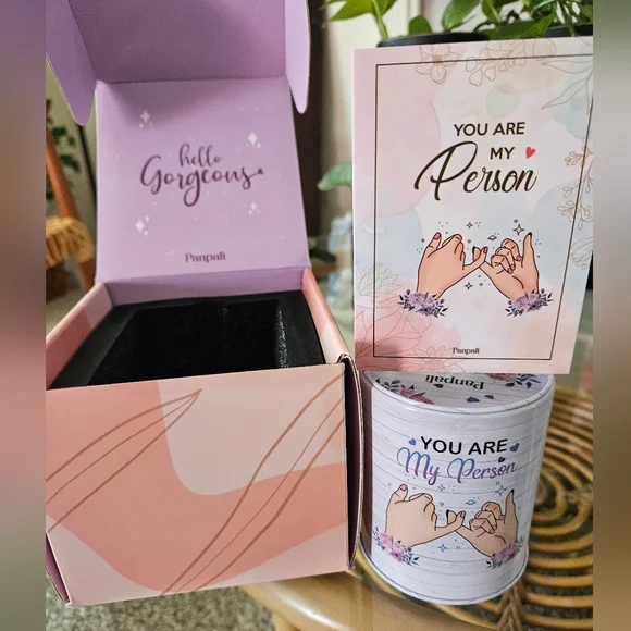 Panpali You Are My Person Best Friend Sister Candle Card Gift Box 3 Piece Set - Picture 2 of 8